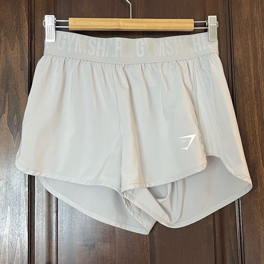Gymshark Women's Light Gray Athletic Shorts